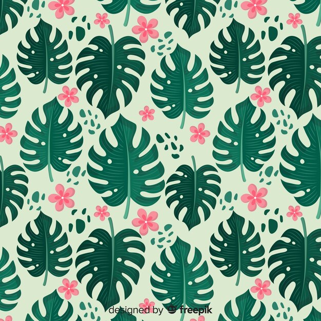 Estampado de hojas de monstera