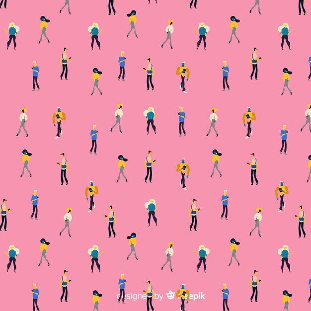 Estampado de personas
