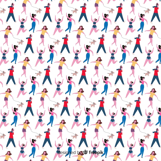 Estampado de personas
