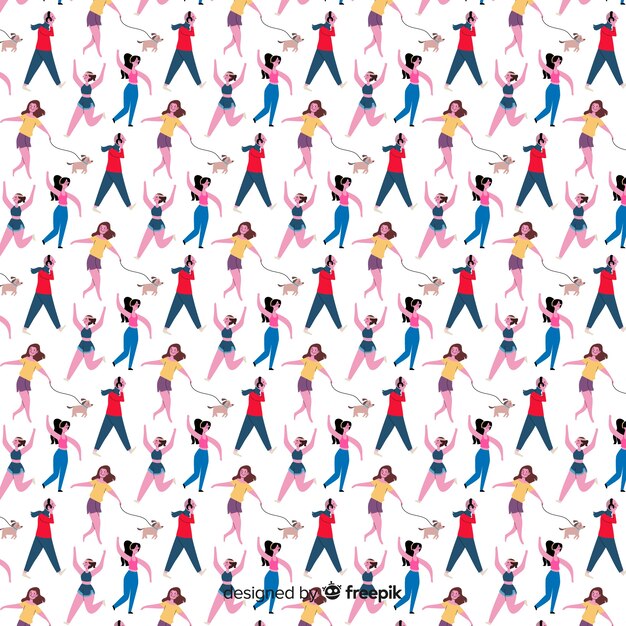 Estampado de personas
