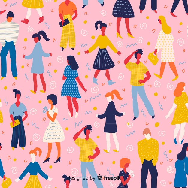 Estampado de personas