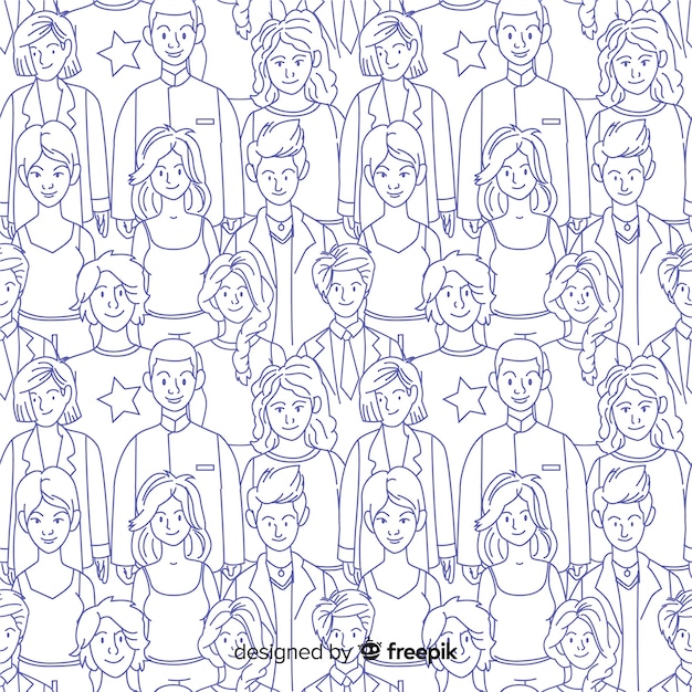 Estampado de personas
