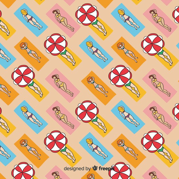 Estampado de playa