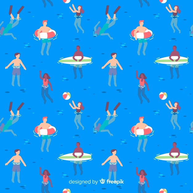 Estampado de playa