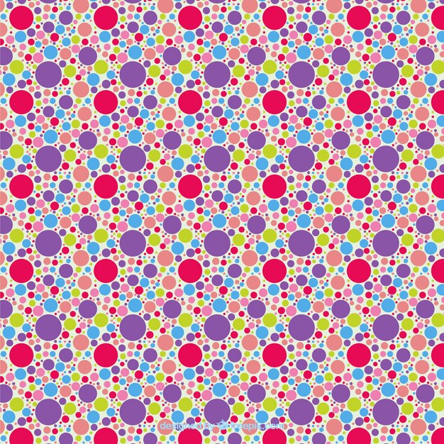 Estampado de puntos en estilo colorido