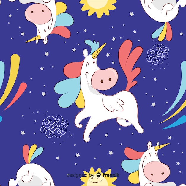 Estampado de unicornio