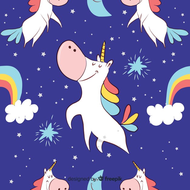 Estampado de unicornio
