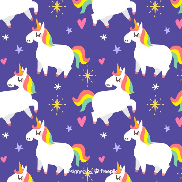 Estampado de unicornios