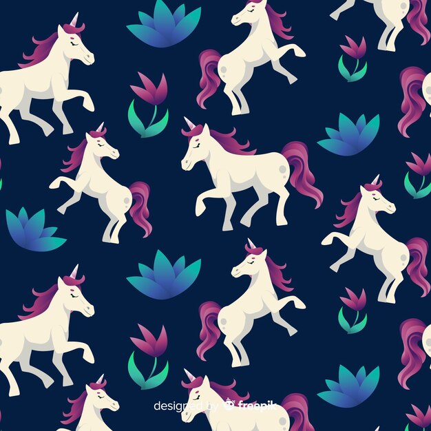 Estampado de unicornios