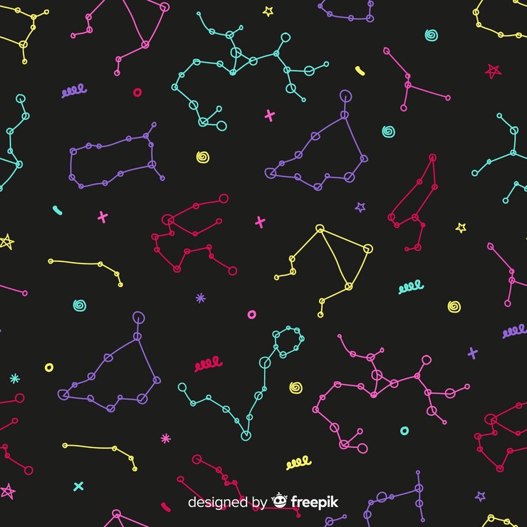 Vector gratuito estampado del zodiaco