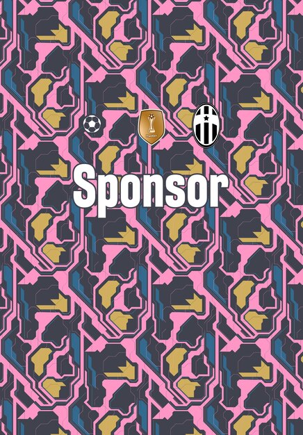 Estampillas de camisetas de fútbol profesional con texturas de camiseta atlética personalizables