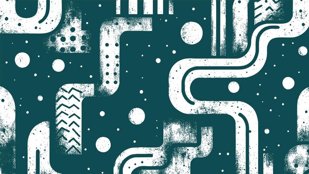 estandarte abstract de laberinto de tinta