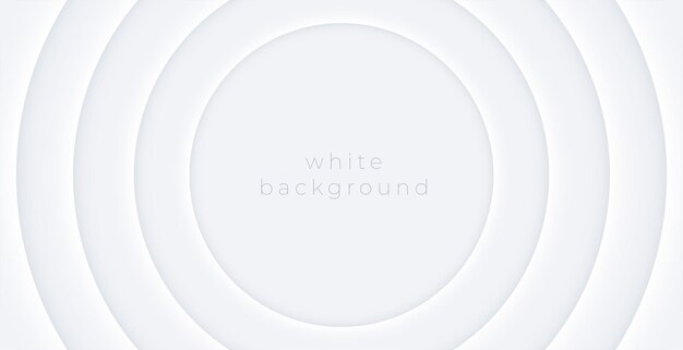 estandarte abstracto de gradiente blanco moderno en estilo neumorfismo