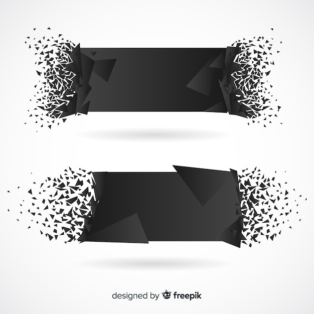 Estandarte de explosión negra