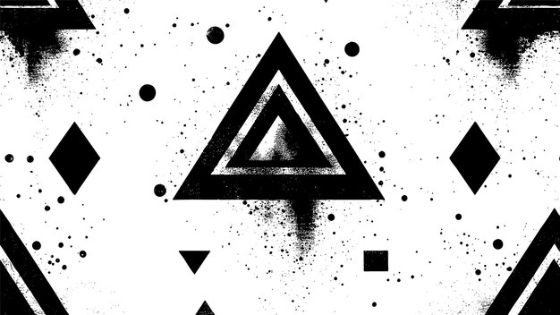 el estandarte grunge triangular