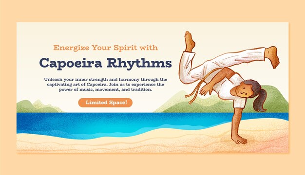 Estandarte horizontal de la capoeira