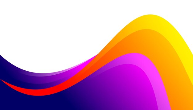 estandarte ondulado gradiente abstracto diseño moderno colorido