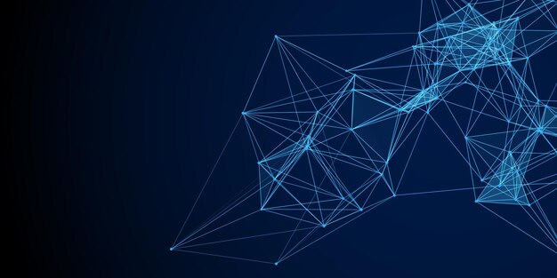 Estandarte tecnológico moderno con un diseño de políplexo bajo