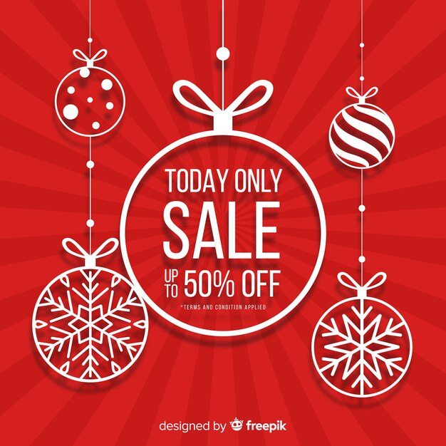 Estandarte de las ventas de Navidad