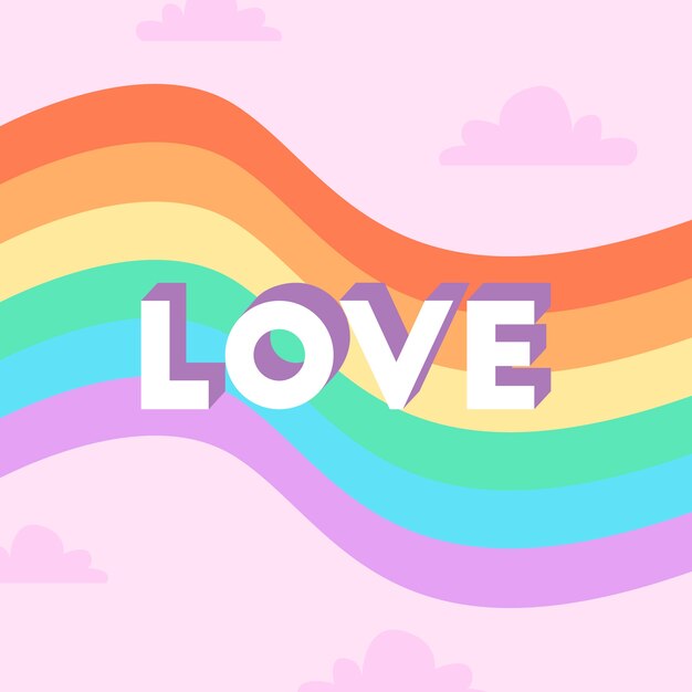 Estilo de la bandera del día del orgullo