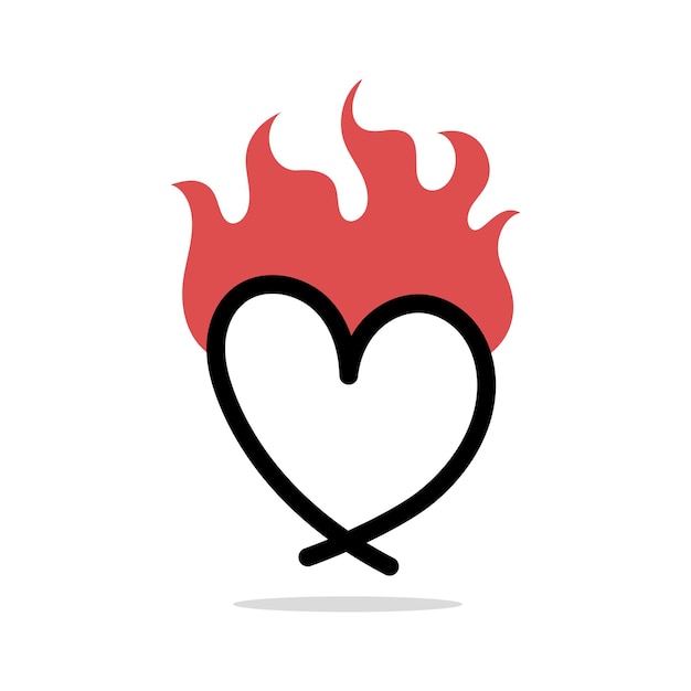 Estilo básico del corazón de fuego
