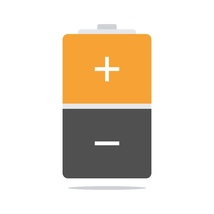 Vector gratuito estilo de batería plana
