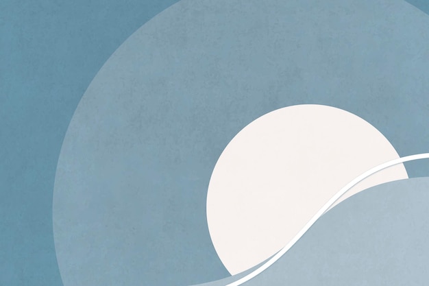 estilo de cartel vintage minimalista paisaje de luna de color retro