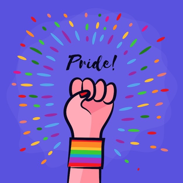 Estilo de celebración del evento del día del orgullo