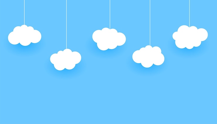 Vector gratuito estilo colgante clima nublado atmósfera papel tapiz el telón de fondo perfecto