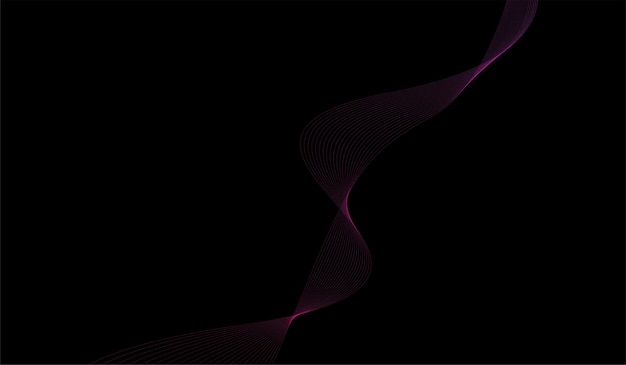 Estilo de color minimalista degradado de línea de onda