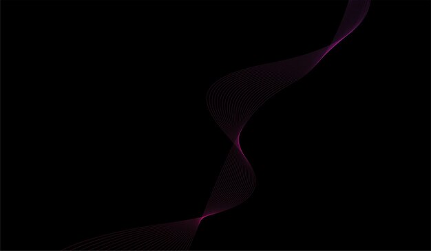 Estilo de color minimalista degradado de línea de onda