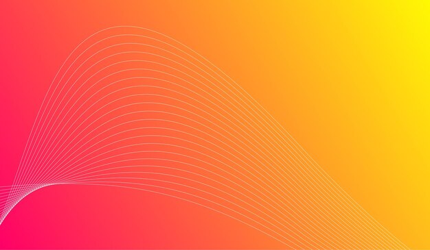 Estilo de color minimalista degradado de línea de onda