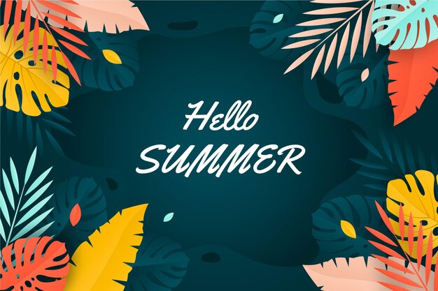 Estilo colorido de fondo de verano