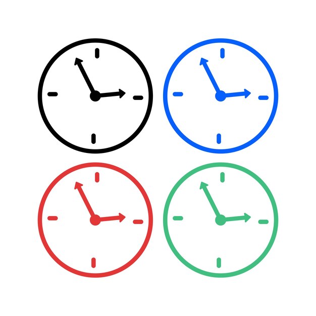 Estilo del contorno del reloj Varios colores