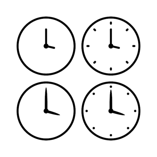 Estilo de contorno de relojes de conjunto múltiple