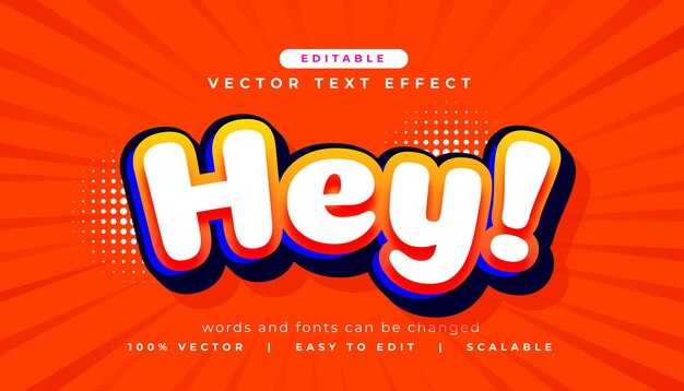 estilo de efecto de texto maqueta editable