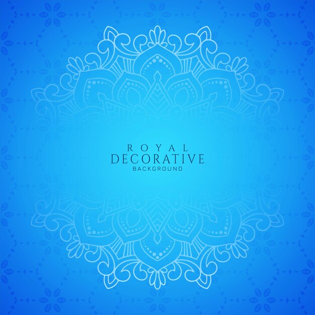 Estilo elegante marco floral mandala fondo adornado