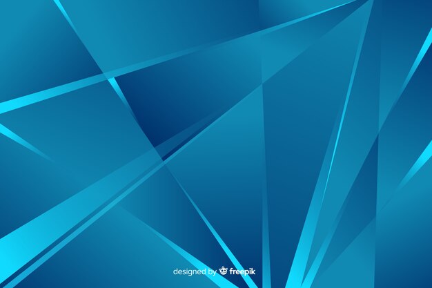 Estilo de fondo abstracto azul formas