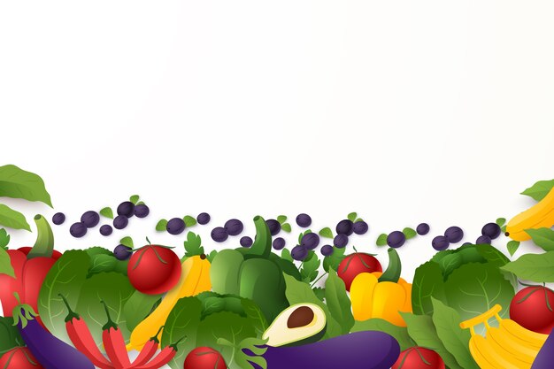 Estilo de fondo de frutas y verduras