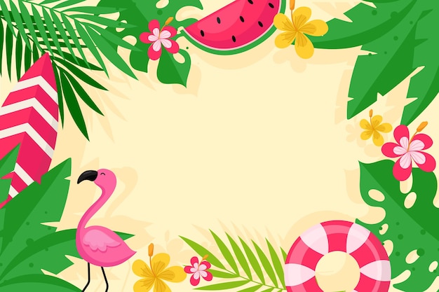 Estilo de fondo de verano colorido