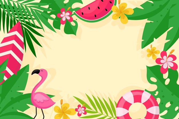 Estilo de fondo de verano colorido
