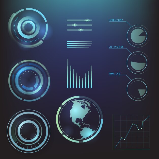 Estilo futurista para infografía