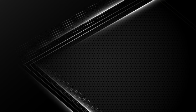 estilo geométrico líneas negras y plateadas diseño de papel tapiz