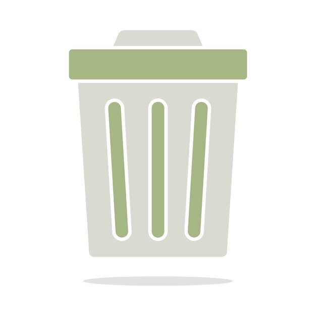 Estilo de glifo del contenedor de basura