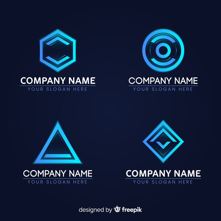 Vector gratuito estilo de gradiente de la colección de logotipos de tecnología