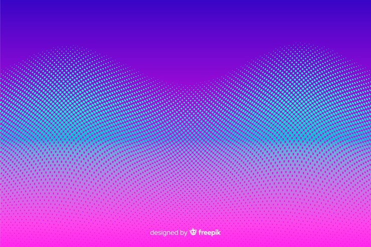Vector gratuito estilo de gradiente de fondo con efecto de medio tono