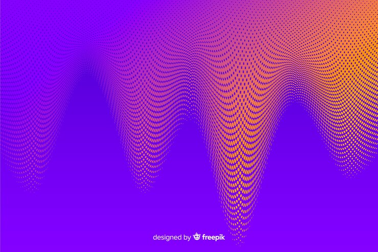Vector gratuito estilo de gradiente de fondo con efecto de medio tono