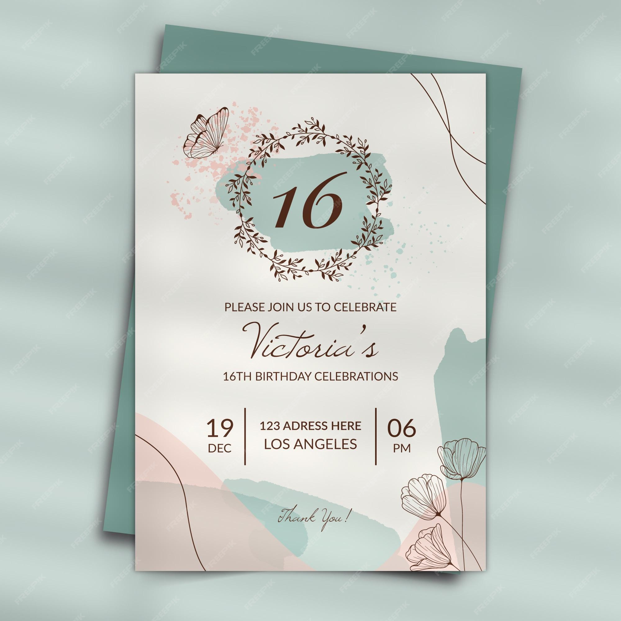 eficaz es bonito Decorativo Imágenes de Invitaciones Cumpleanos | Vectores, fotos de stock y PSD  gratuitos