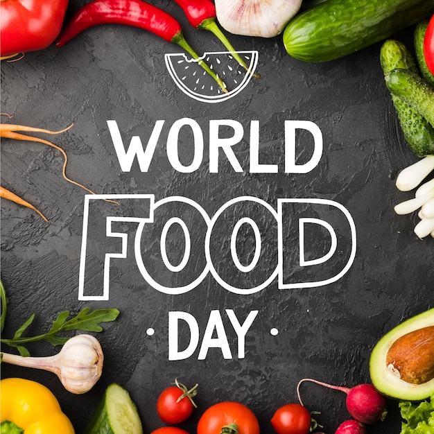 Estilo de letras del día mundial de la alimentación