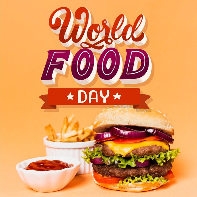 Estilo de letras del día mundial de la alimentación